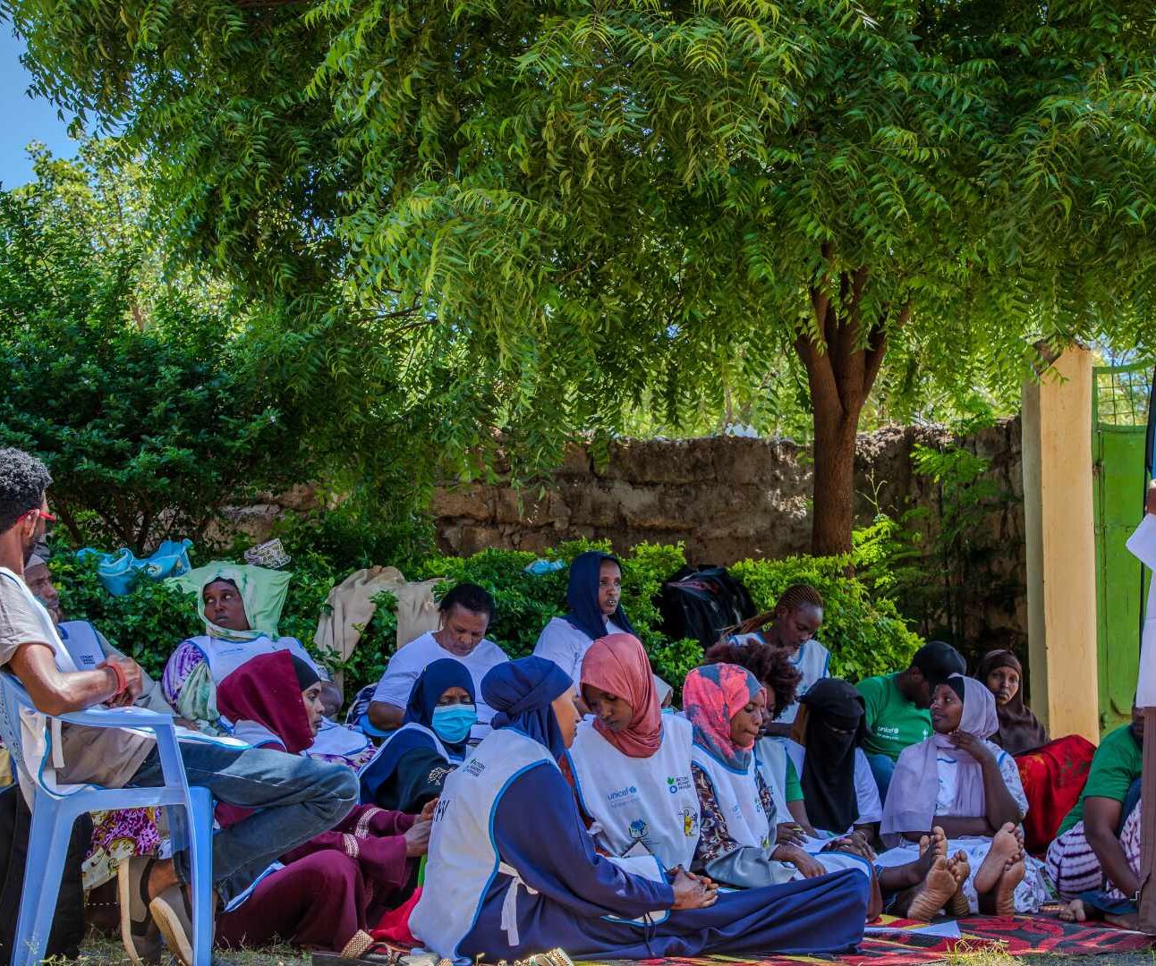Malnutrition prevention training for community in Kenya.