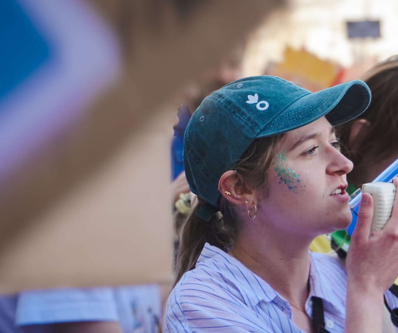 Action Against Hunger team at protest in Paris.