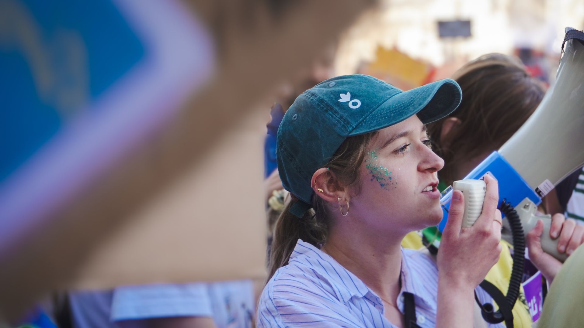 Action Against Hunger team at protest in Paris.