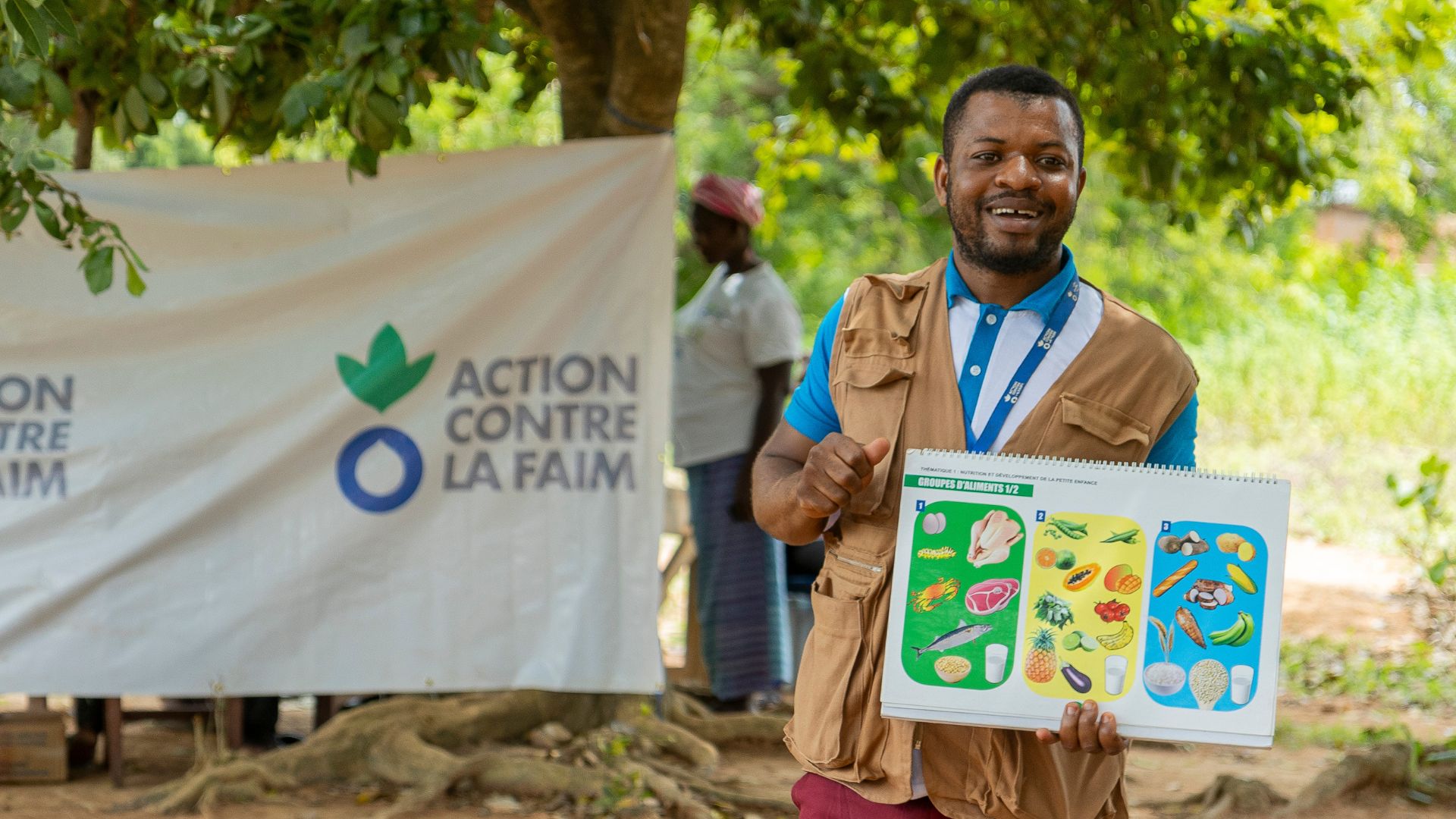 Photo of Emmanuel, an Action Against Hunger community mobiliser in Cote d'Ivoire.