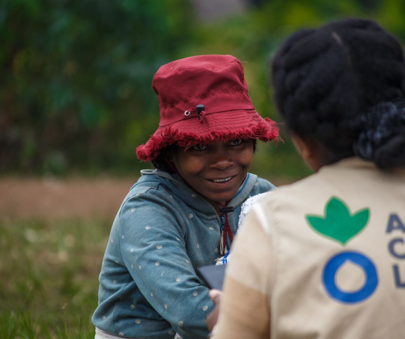 Action Against Hunger staff carry out a nutrition survey in Madagascar.