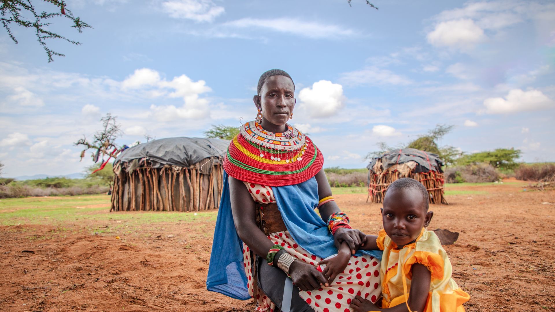 Nolntulan and her toddler Rashaei from Kenya. Rashaei has been diagnosed with moderate acute malnutrition.