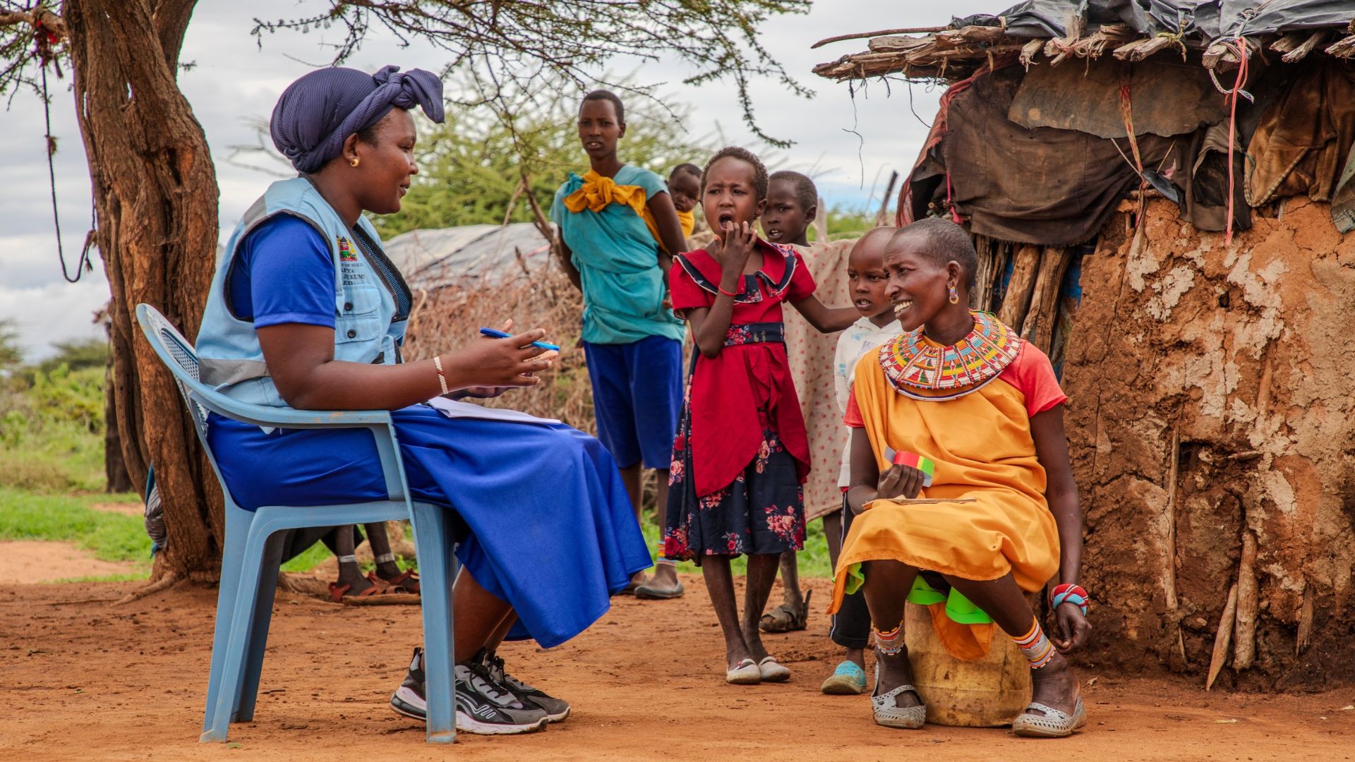 Veronica, a community health educator, in Kenya.